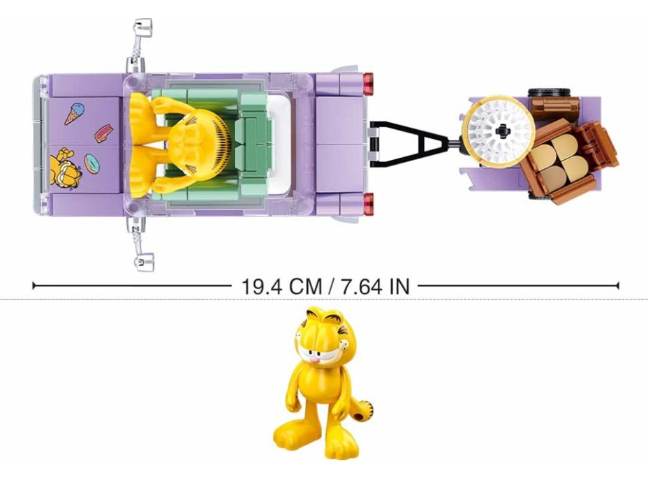 Sluban Builder M38-B1222 Garfieldova bláznivá jízda