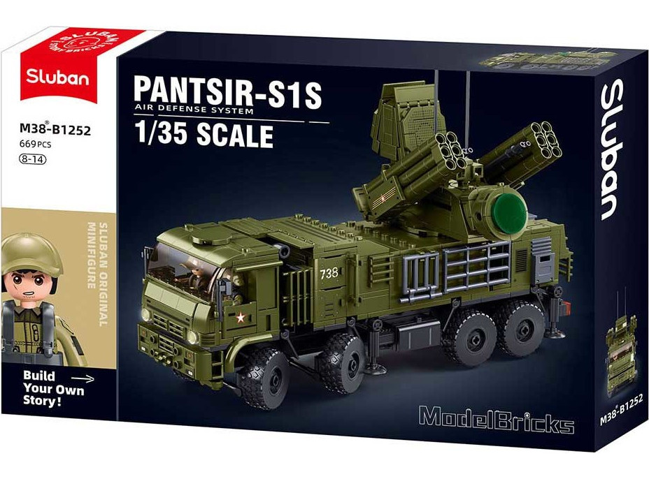 Sluban Model Bricks M38-B1252 Pantsir S1S v měřítku 1:35