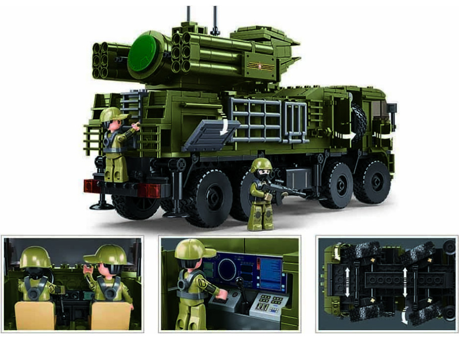 Sluban Model Bricks M38-B1252 Pantsir S1S v měřítku 1:35