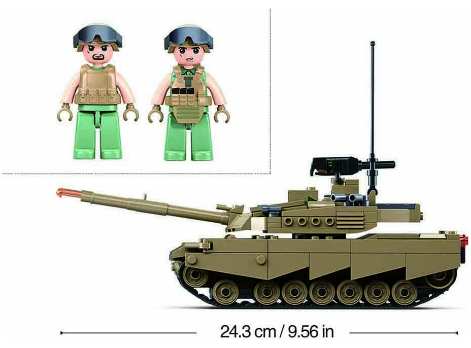 Sluban Army M38-B1256 Tank OEF-M1XS