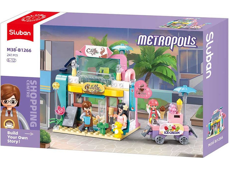 Sluban Metropolis M38-B1266 Kavárna a zmrzlinový vozík