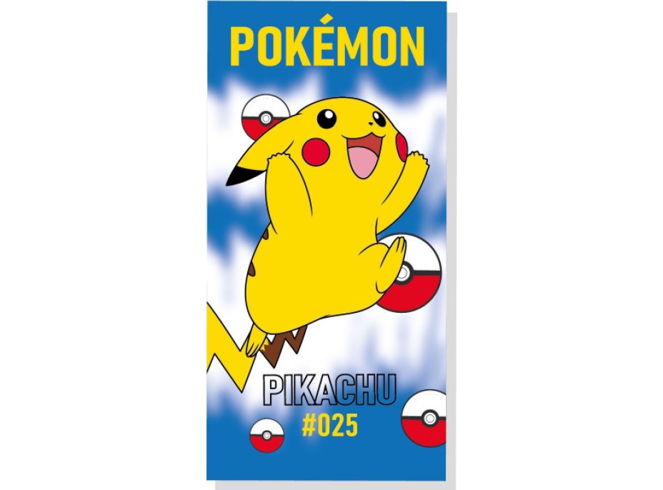 Bavlněná osuška Pokémon - Pikachu - 70x140 cm