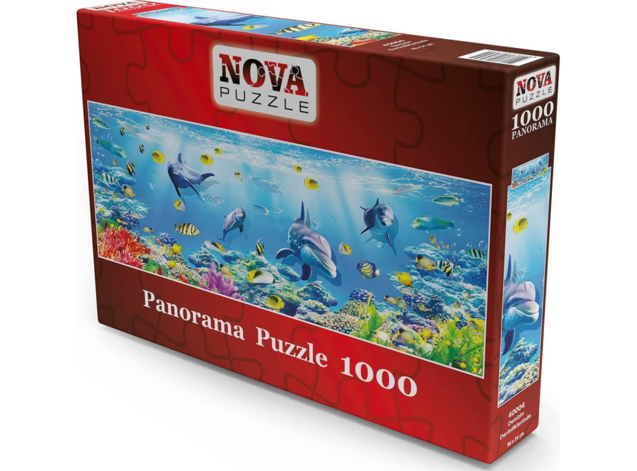 NOVA Panoramatické puzzle V hlubinách moře 1000 dílků