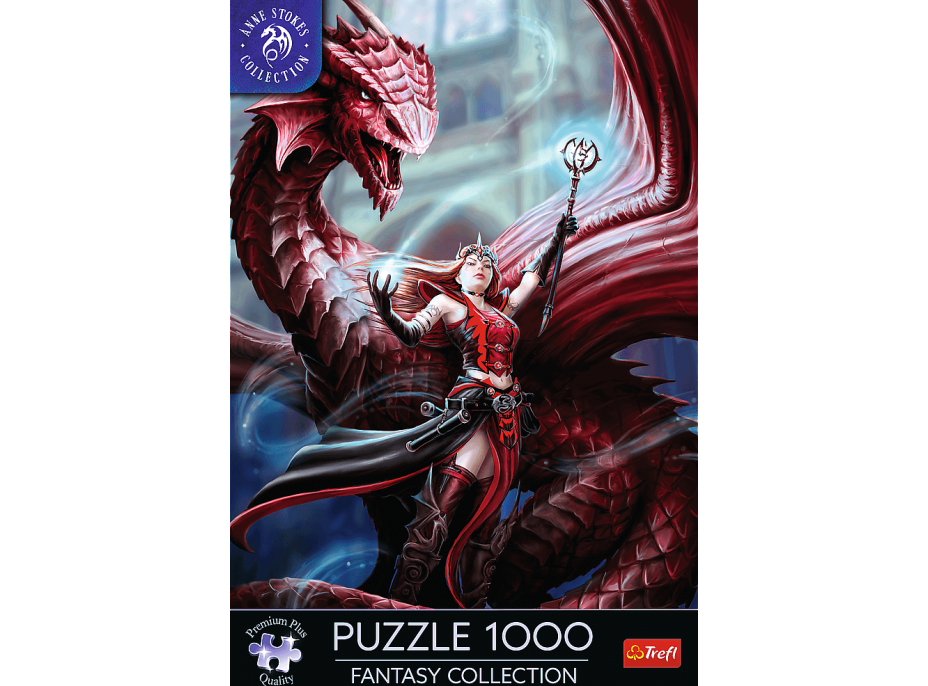 TREFL Puzzle Premium Plus Fantasy Collection: Šarlatový mág 1000 dílků