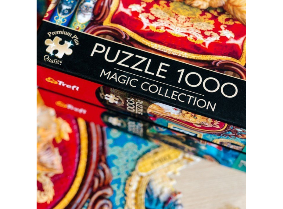 TREFL Puzzle Premium Plus Magic Collection:  Kočkománie 1000 dílků