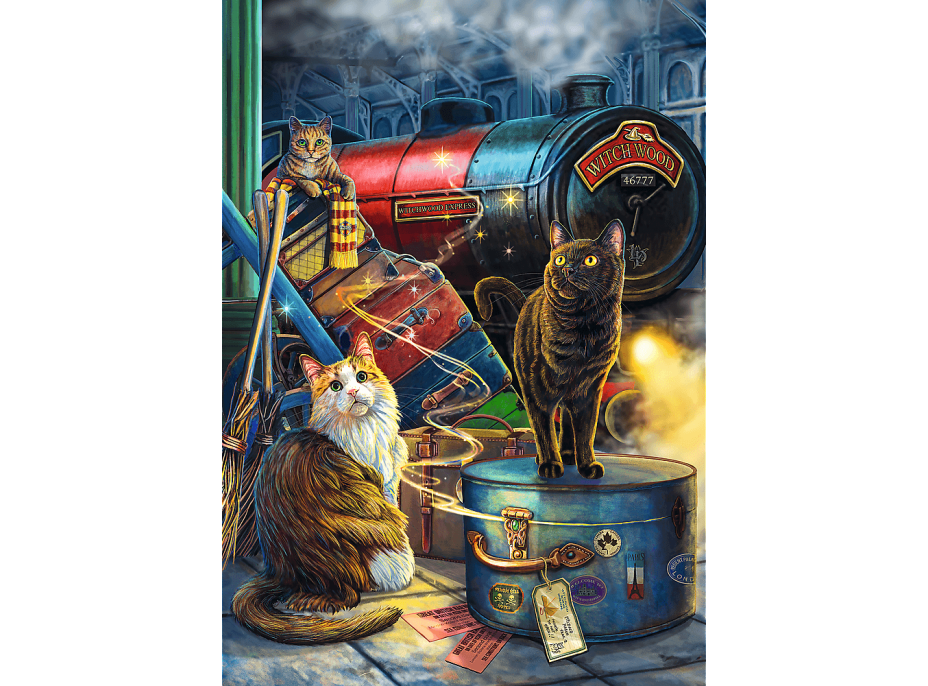 TREFL Puzzle Premium Plus Magic Collection:  Witchwood Expres 1000 dílků