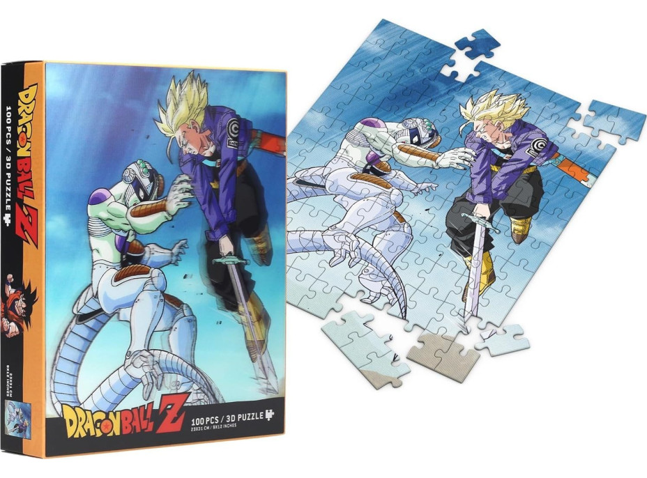 SD TOYS MERCHANDISING Puzzle Dragonball: Trunks vs Frieza 3D efekt 100 dílků