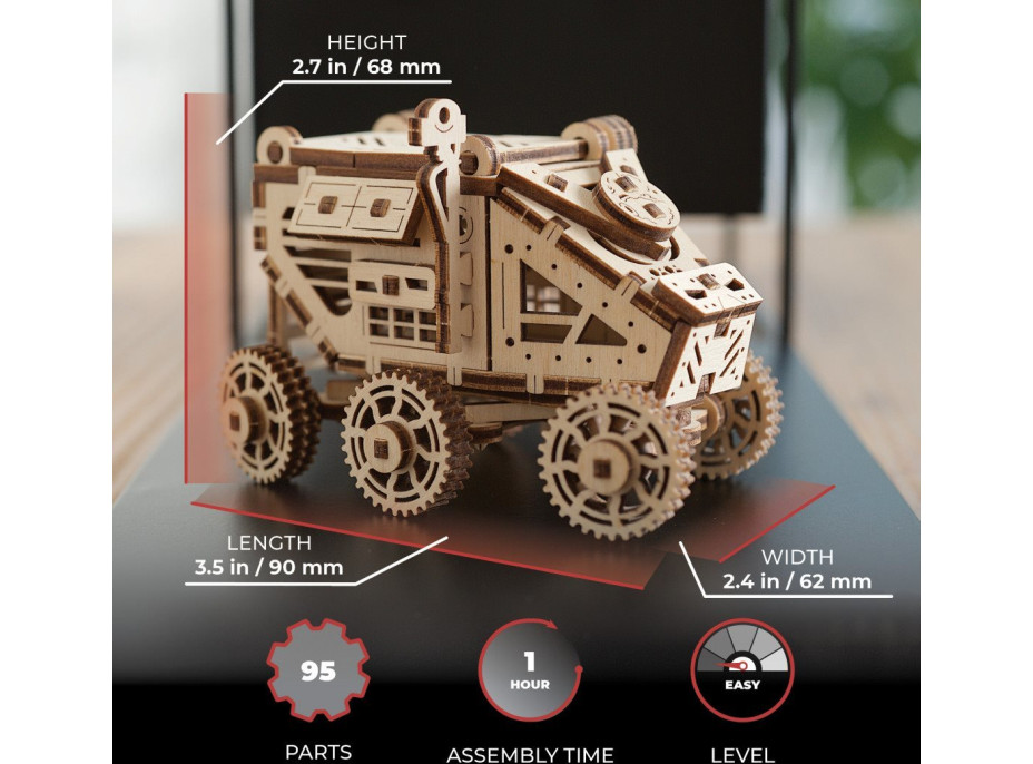 UGEARS 3D puzzle Mars Rover 95 dílků