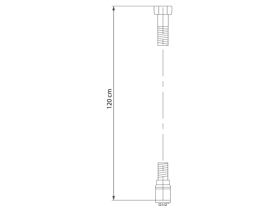 Sapho SOFTFLEX plastová sprchová hadice, 120cm, gun metal 1208-10GM