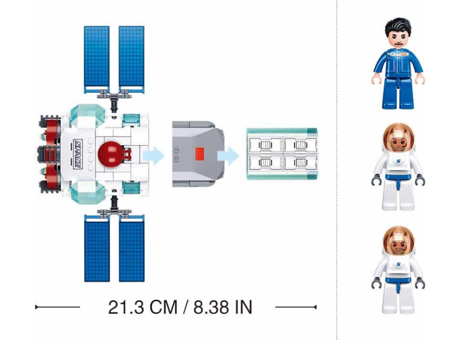 Sluban Space M38-B1198 Přípojný modul základní stanice Dream 15