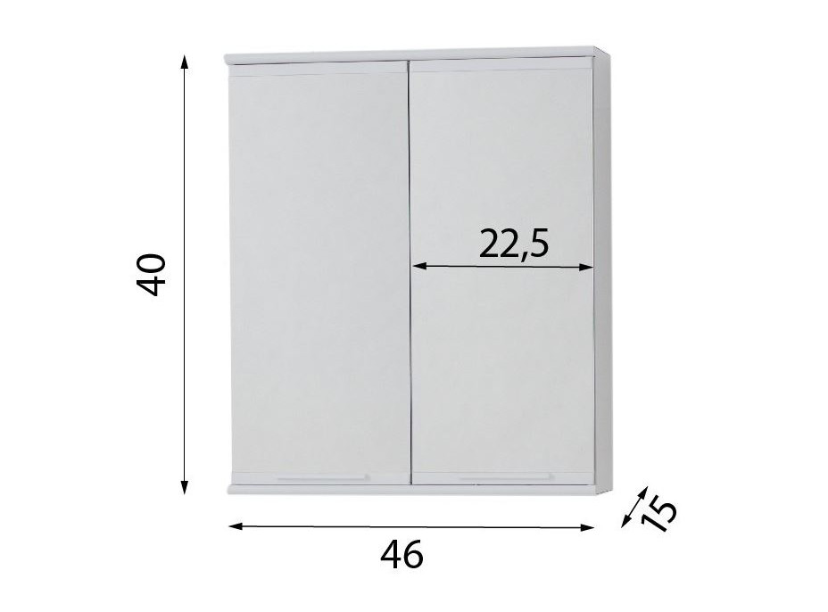 Závěsná skříňka se zrcadlem BASIC I, II