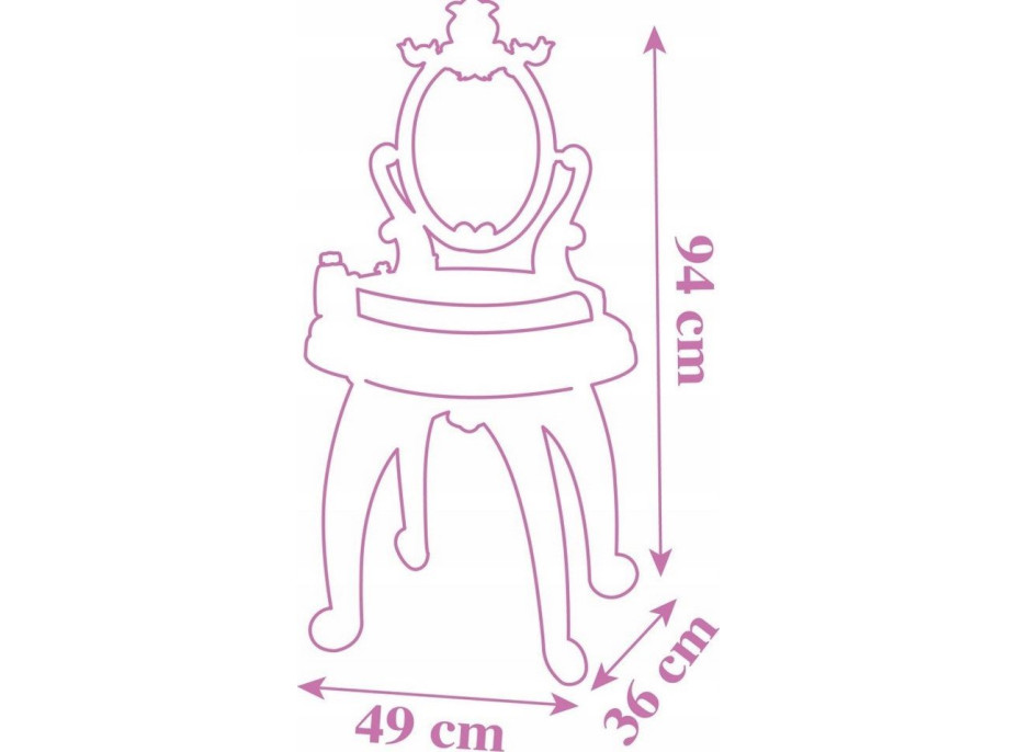 SMOBY Toaletní stolek 2v1 Disney Princezny