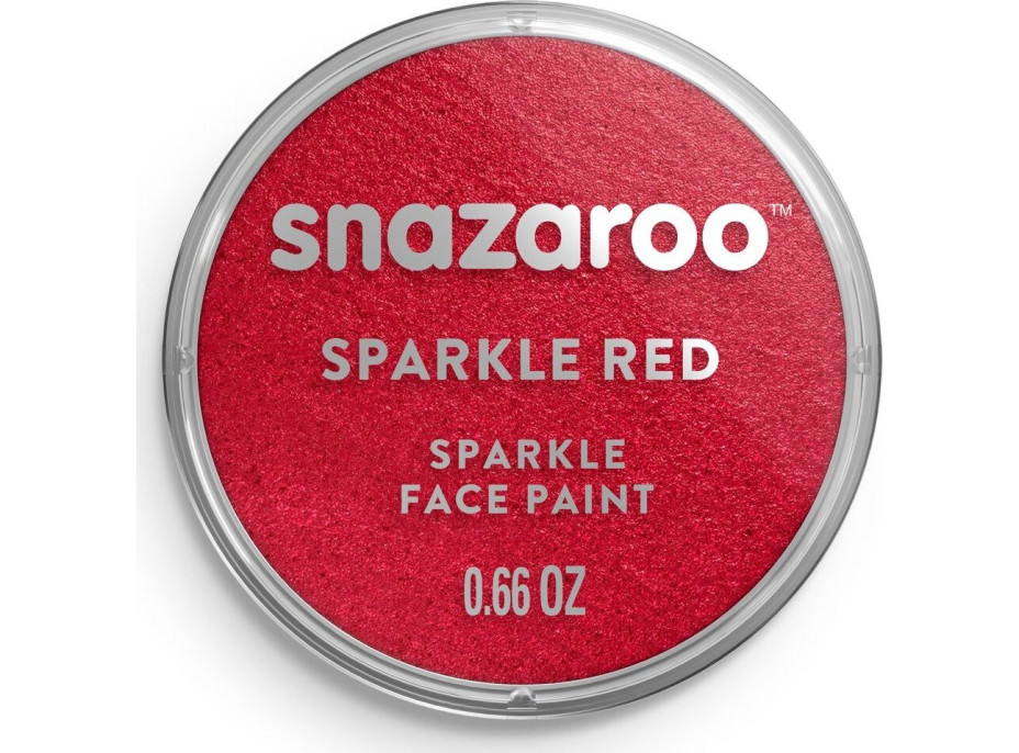 SNAZAROO Barva na obličej Třpytivá Červená (Sparkle Red) 18ml