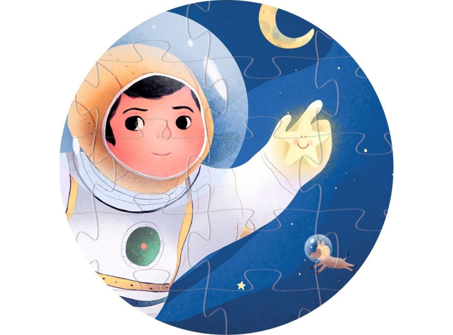 DJECO Puzzle Astronaut na měsíci 36 dílků