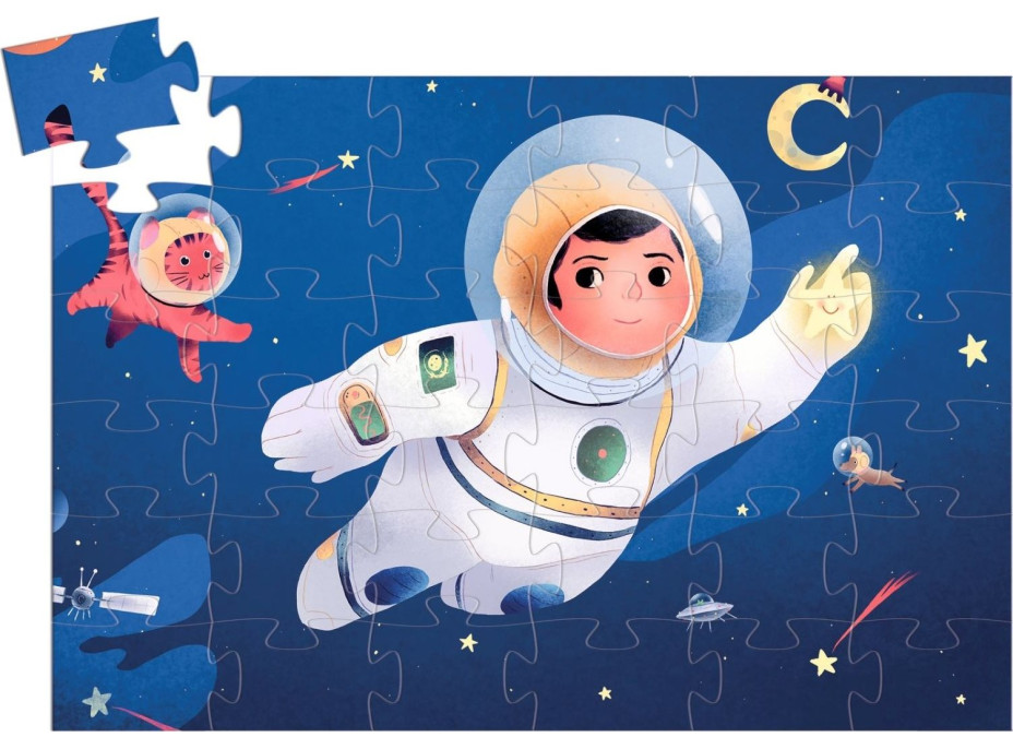 DJECO Puzzle Astronaut na měsíci 36 dílků