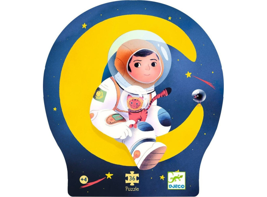 DJECO Puzzle Astronaut na měsíci 36 dílků