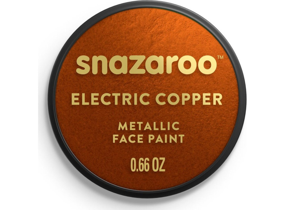 SNAZAROO Barva na obličej Metalická Měděná (Electric Copper) 18ml