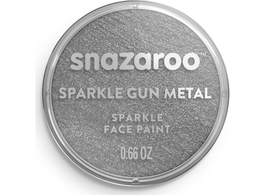 SNAZAROO Barva na obličej Třpytivá Šedá (Gun Metal Grey) 18ml