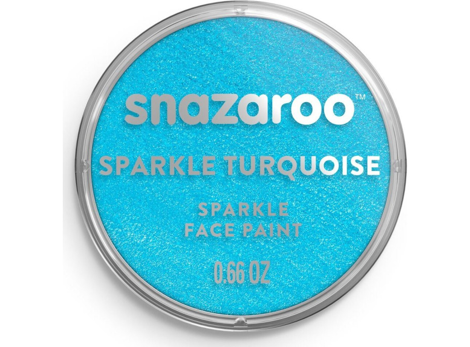 SNAZAROO Barva na obličej Třpytivá Tyrkysová (Sparkle Turquoise) 18ml