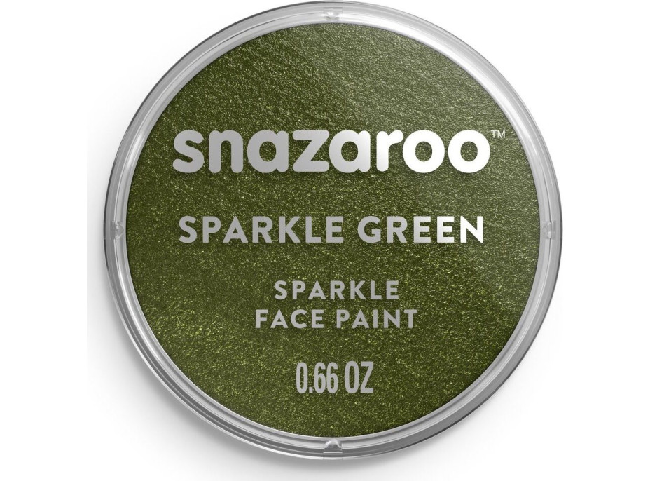 SNAZAROO Barva na obličej Třpytivá Zelená (Sparkle Green) 18ml