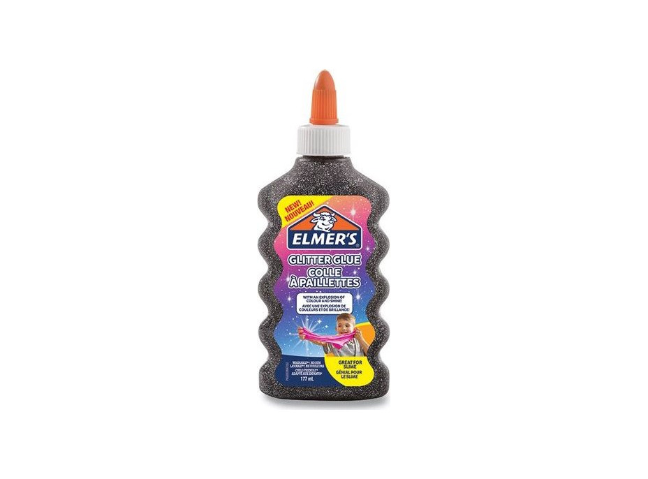 ELMER'S Třpytivé lepidlo 177ml černé