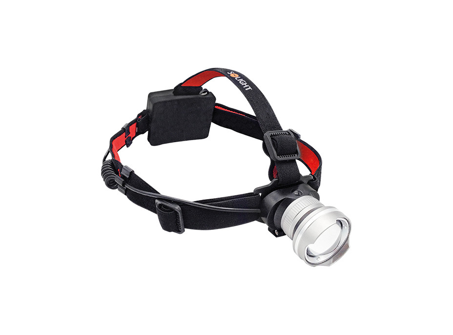 Solight LED čelová svítilna, 300lm, Cree XPG R5, fokus, 3 x AA