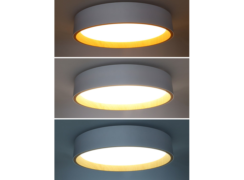 Solight LED osvětlení s dálkovým ovladačem Larios White, 48W, 3360lm, 39cm, změna chromatičnosti, stmívatelné