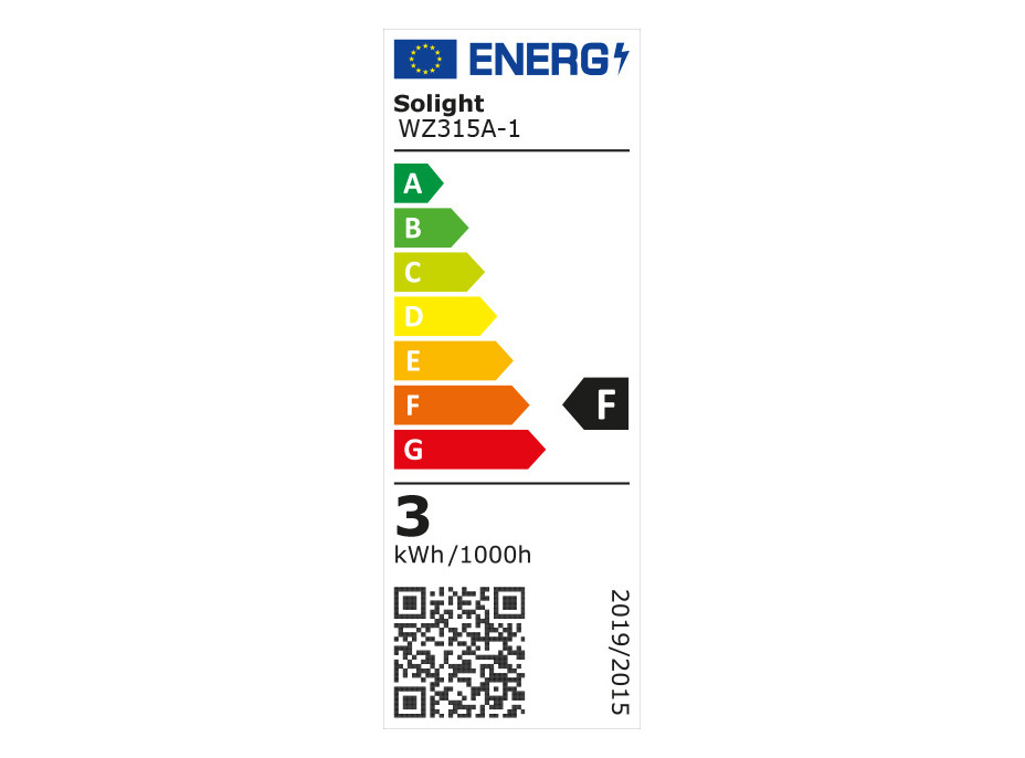 Solight LED žárovka, bodová , 3W, GU10, 4000K, 260lm, bílá