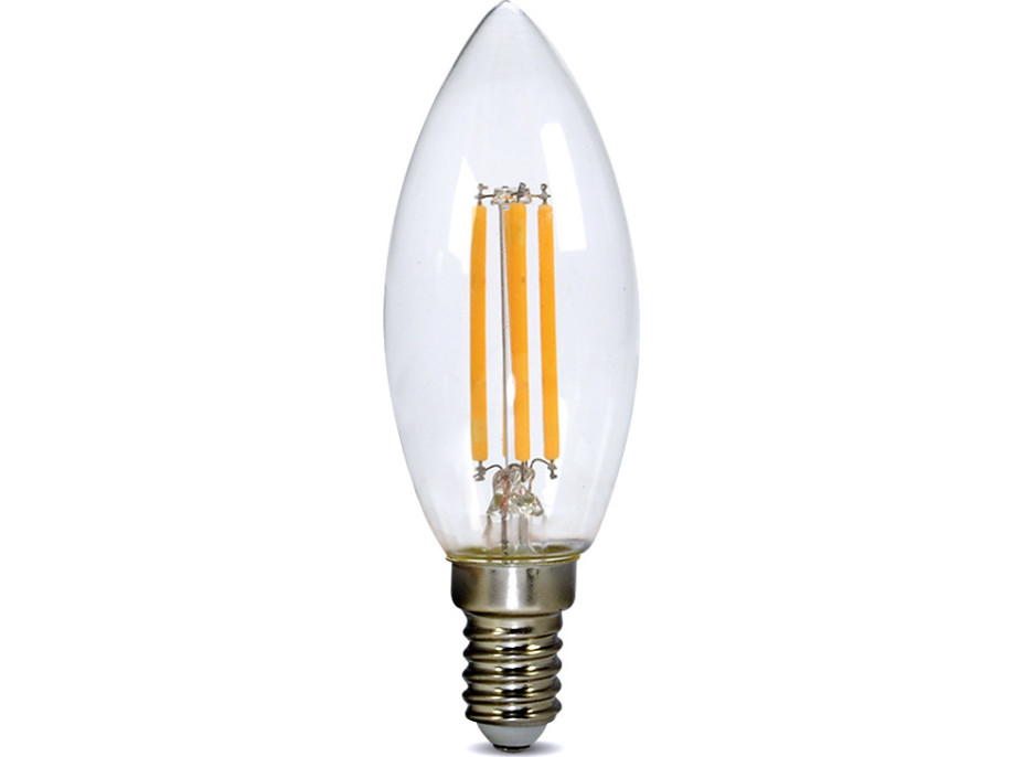 Solight LED žárovka retro, svíčka 4W, E14, 3000K, 360°, 440lm