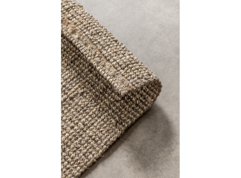 Běhoun Bouclé Jute 105975 Grey Brown