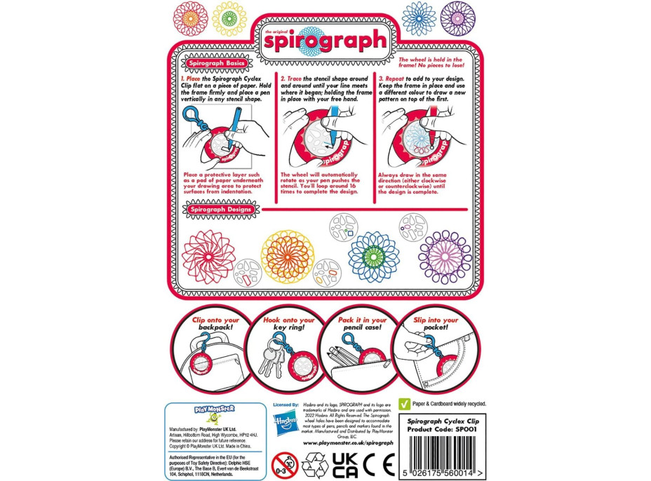 Přívěsek na klíče Spirograph® Cyclex 1ks