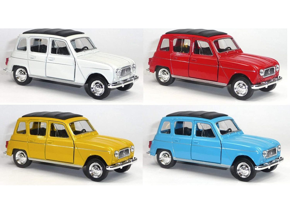 WELLY Autíčko na zpětné natažení Renault 4 bílý