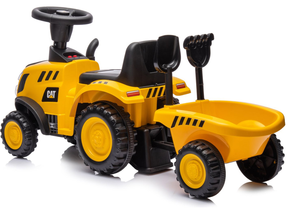 CHIPOLINO Odrážedlo Traktor CAT Yellow