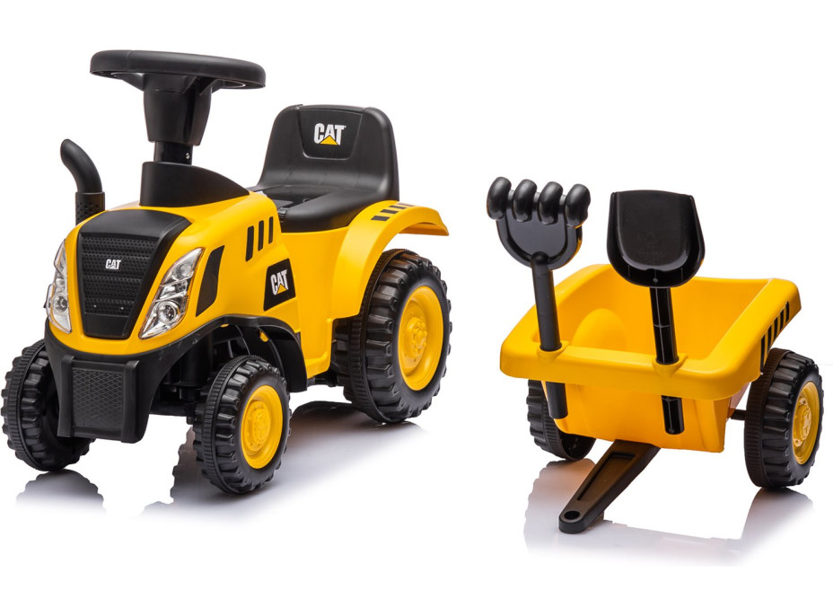 CHIPOLINO Odrážedlo Traktor CAT Yellow