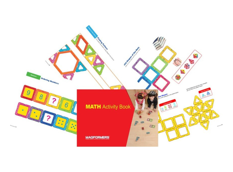 MAGFORMERS Učebnice Magtematika Math Activity Book (anglicky)