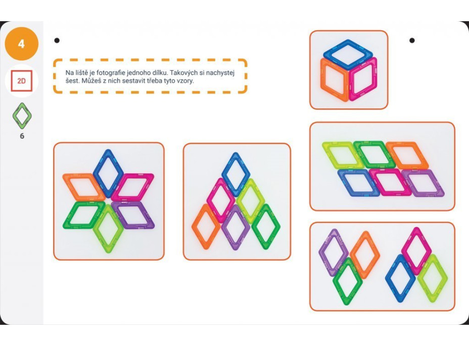 MAGFORMERS Výukové karty Geometrie 2: Rovina a prostor