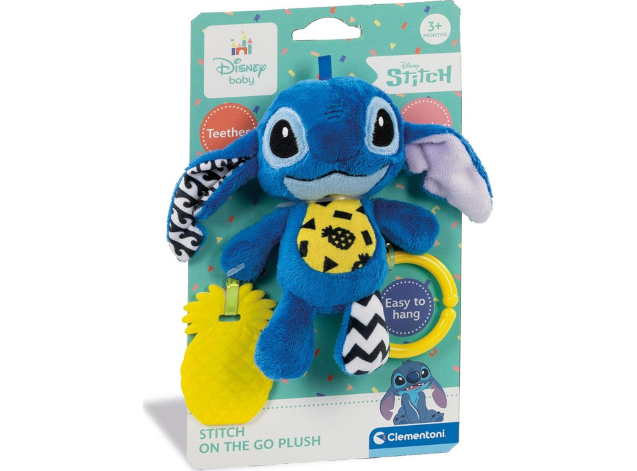 CLEMENTONI BABY Disney Plyšový Stitch na zavěšení