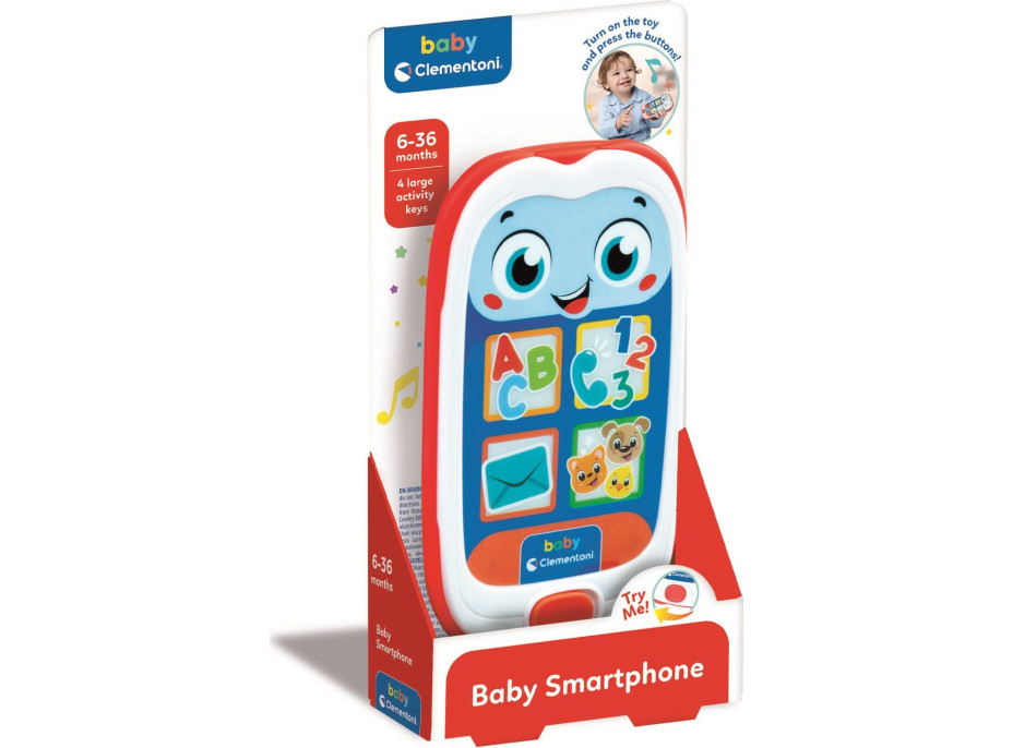 CLEMENTONI BABY Interaktivní smartphone se zvuky