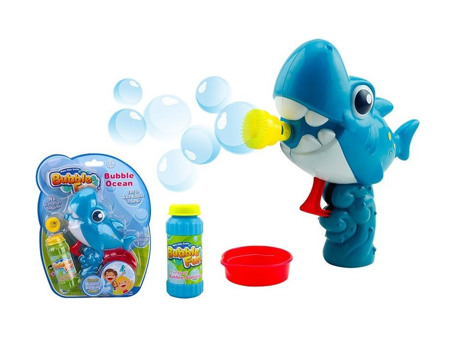 SPARKYS Bublifuková pistole Bubble Fun Žralok s náplní