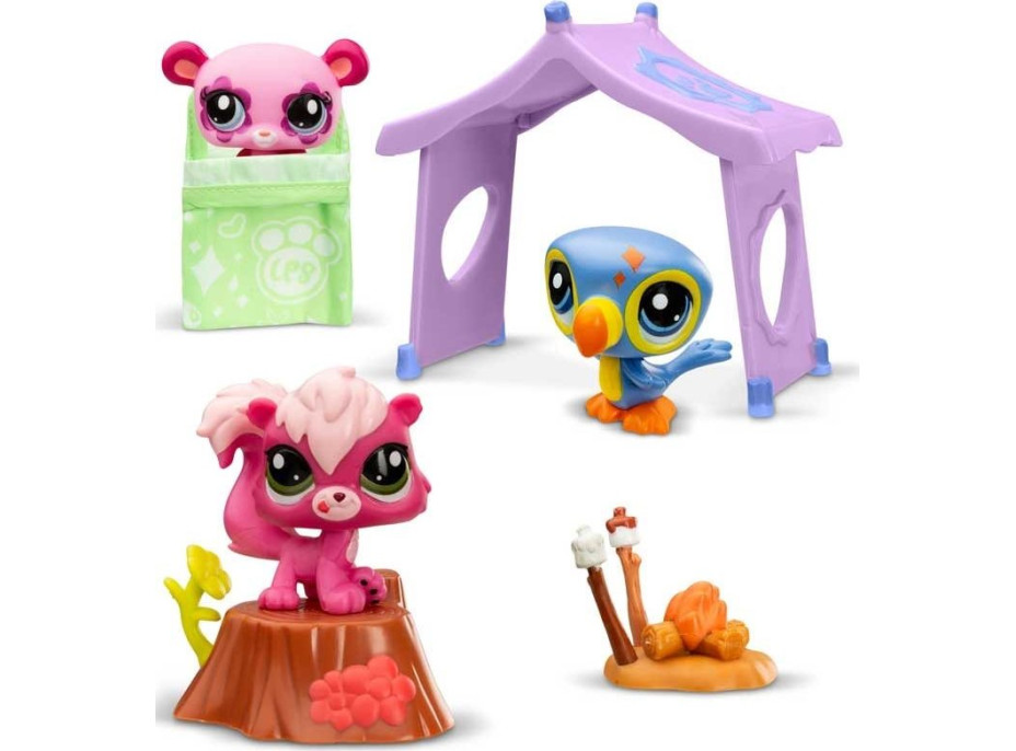 Hasbro Littlest Pet Shop LPS Hrací sada: Dobrodružství při kempování