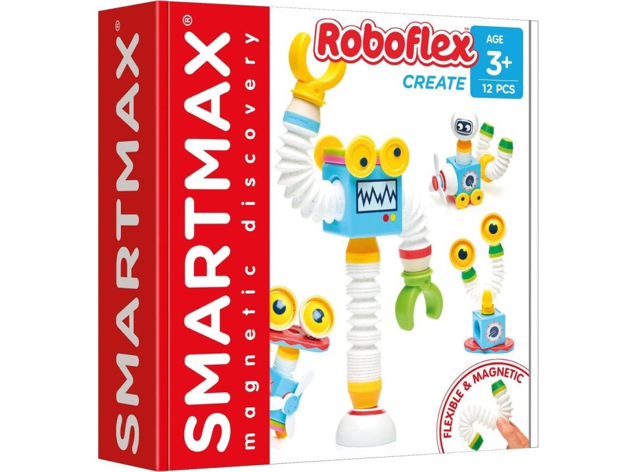 SMARTMAX Magnetická stavebnice Roboti 12 dílků