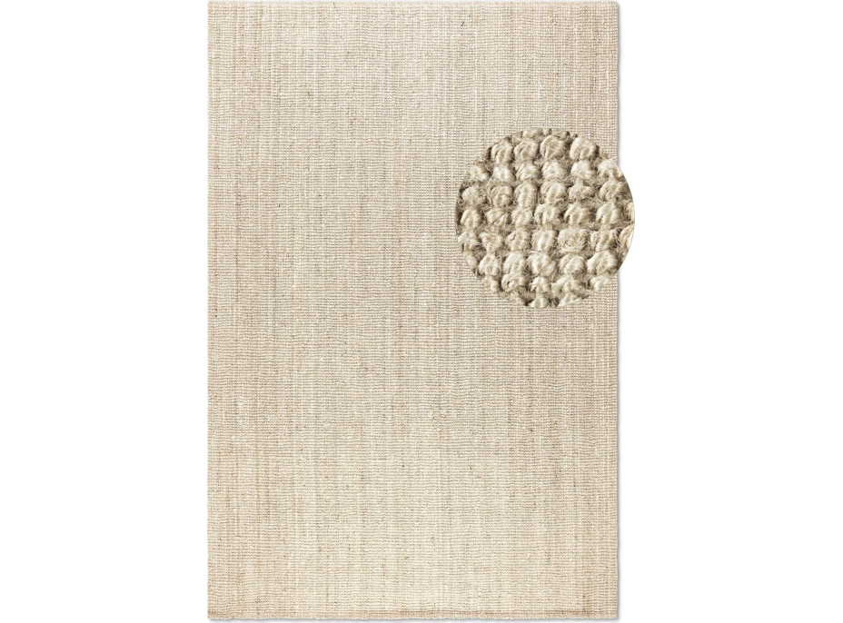 Kusový koberec Bouclé Jute 105973 Ivory White