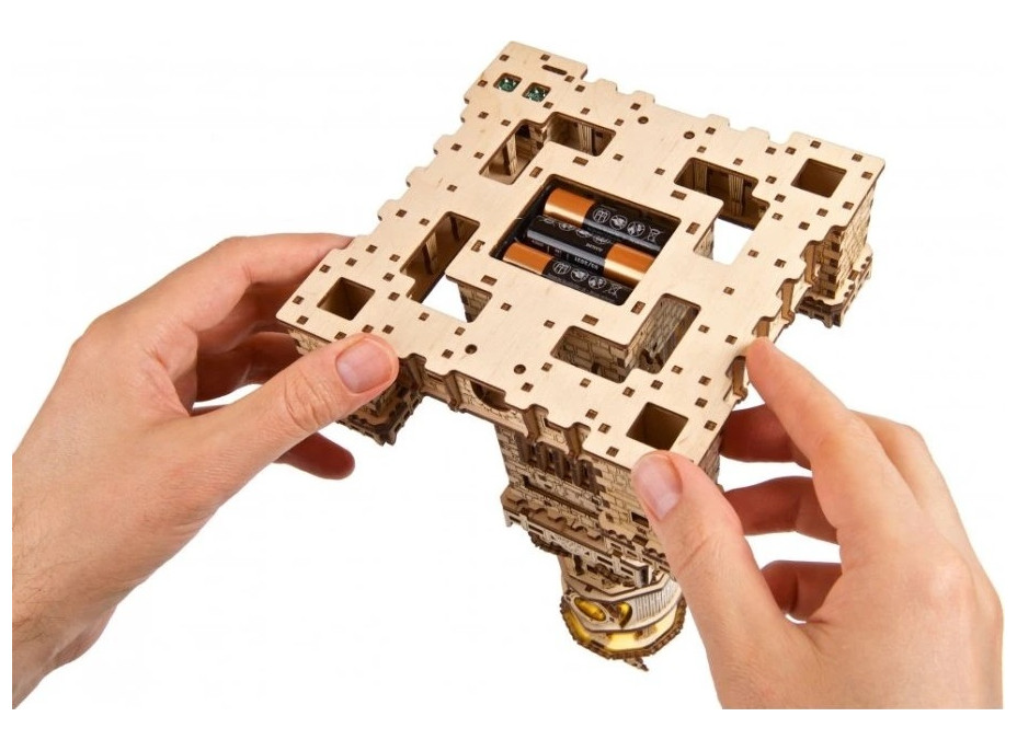 Ugears 3D dřevěné mechanické puzzle Alexandrijský maják