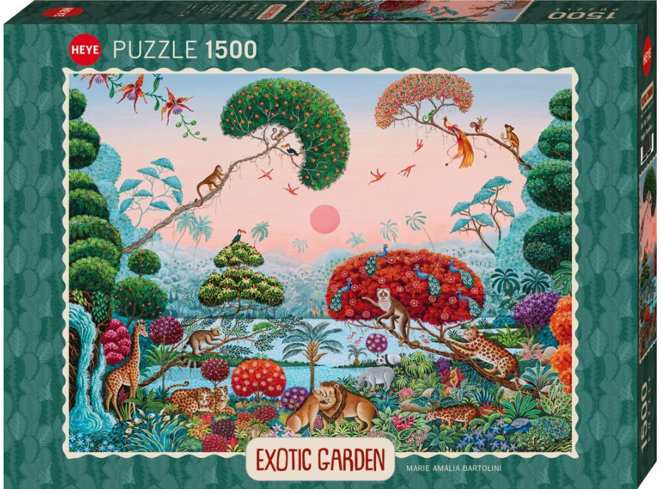 HEYE Puzzle Exotická zahrada: Úžasná džungle 1500 dílků