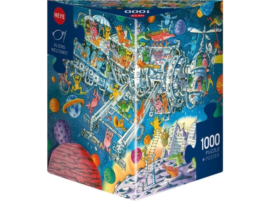 HEYE Puzzle Mimozemšťané vítáni! 1000 dílků