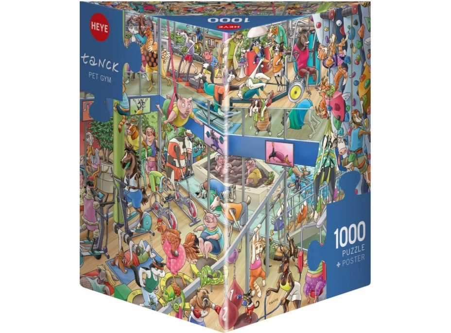 HEYE Puzzle Zvířecí tělocvična 1000 dílků