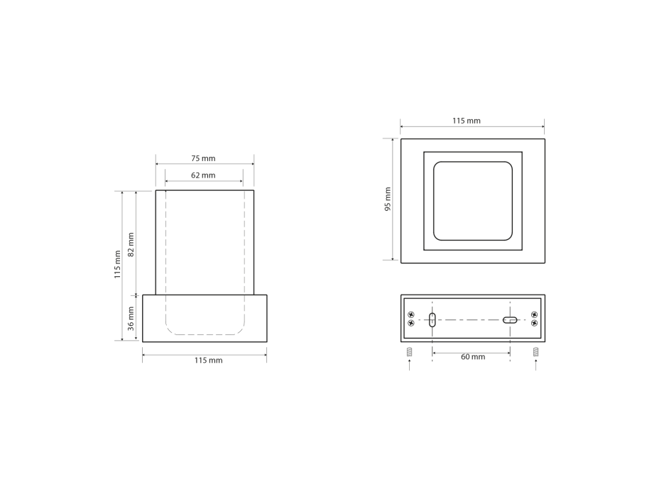 Sapho X-STEEL sklenka na postavení, bílá XS105W