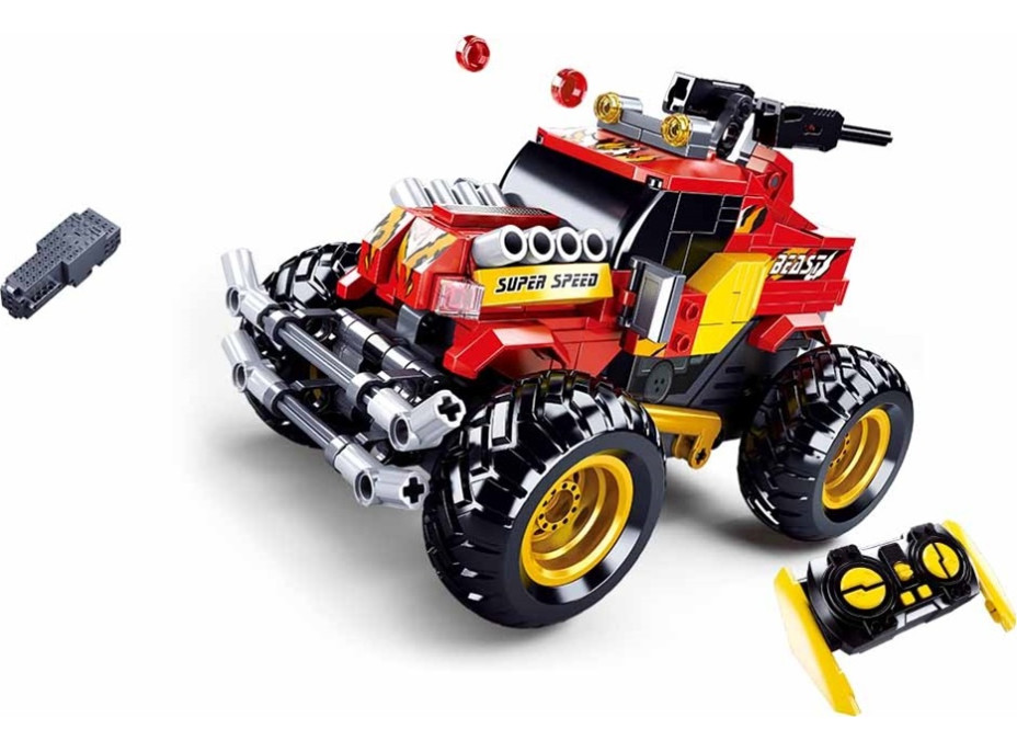 Sluban Power Bricks M38-B0991 RC Červený Off Road na dálkové ovládání