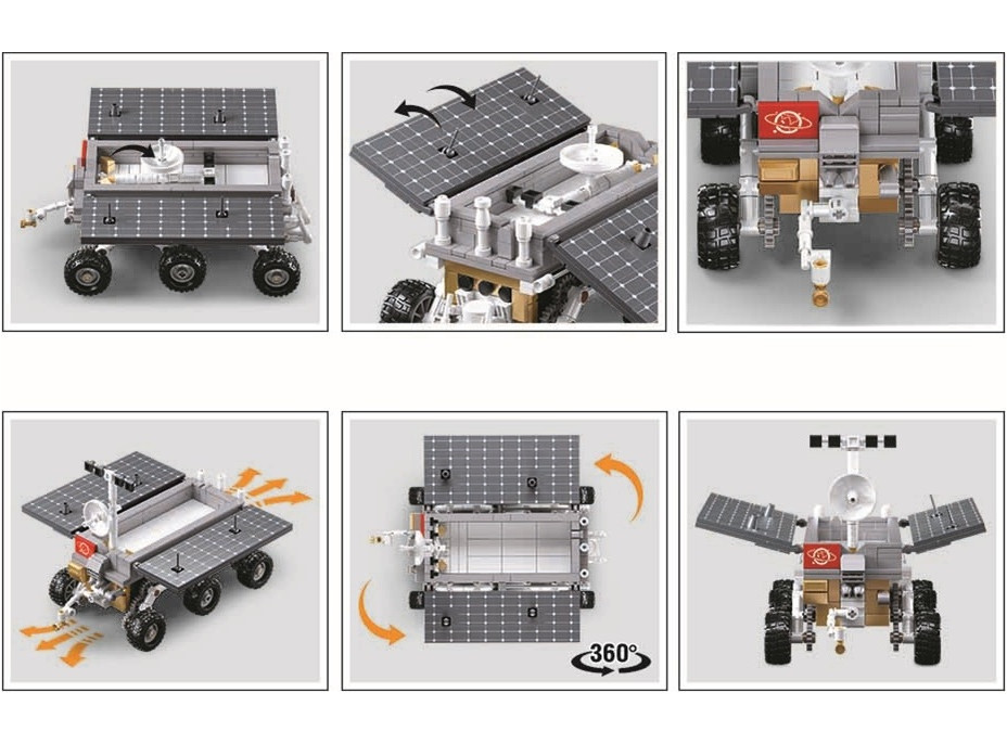 Sluban Power Bricks M38-B1157 Vesmírné planetární vozidlo na dálkové ovládání