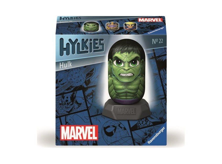 RAVENSBURGER 3D puzzle Hylkies: Marvel: Hulk 54 dílků